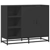 vidaXL Credenza Nera 92x35x76 cm in Legno Multistrato