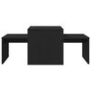vidaXL Tavoli da annidamento Rovere Nero 100 x 48 x 40 cm