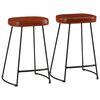 vidaXL Sgabelli da Bar 2 pz Marrone Scuro 41x29x62 cm