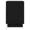 vidaXL Armadio da Notte con cassetto Rovere Nero 39 x 34,5 x 50 cm