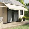 vidaXL Tenda da Sole Retrattile Crema 400x150 cm in Tessuto e Acciaio