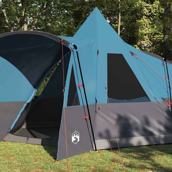 vidaXL Tenda Teepee con tetto con archiviazione Blu 720 x 465 x 295 cm