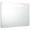 vidaXL Armadietto Bagno con Specchio e LED 80x9,5x55 cm