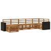 vidaXL Set divano sezionale 7 pcs Naturale