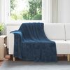 vidaXL Coperta Blu navy 150 x 200 cm Panno