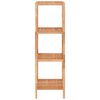 vidaXL Scaffale da Bagno 35,5x35,5x112,5 cm in Legno Massello di Noce