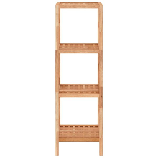 vidaXL Scaffale da Bagno 35,5x35,5x112,5 cm in Legno Massello di Noce