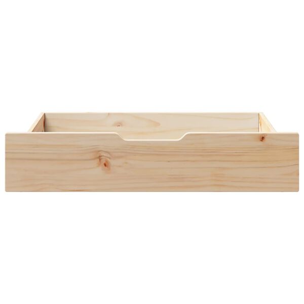 vidaXL Cassettoni da Letto con Ruote 2 pz 85x55x17 cm in Legno di Pino