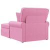vidaXL Chaise Longe con Gonna Rosa 91 x 157 x 91 cm Tessuto