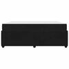 vidaXL Struttura del letto con materasso Nero 180 x 200 cm Tessuto