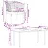 vidaXL Set da Pranzo da Giardino 5pz con Cuscini Polyrattan Vetro