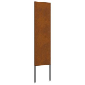vidaXL Schermo per privacy in giardino Traforo Ruggine 32 x 140 cm