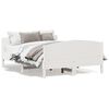 vidaXL Letto senza Materasso Bianco 140x190 cm Legno Massello di Pino