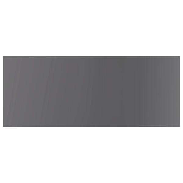 vidaXL Ripiani per Libreria 4pz Grigio Lucido 100x40x1,5cm Multistrato