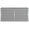 vidaXL Fioriera Grigio chiaro 160 x 80 x 75 cm Acciaio