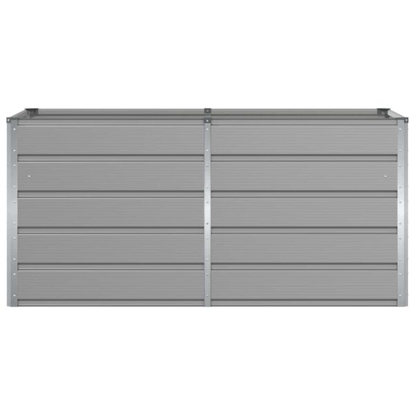 vidaXL Fioriera Grigio chiaro 160 x 80 x 75 cm Acciaio