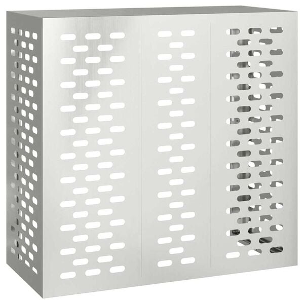 vidaXL Copertura per condizionatore d'aria Argento 110 x 50 x 105 cm