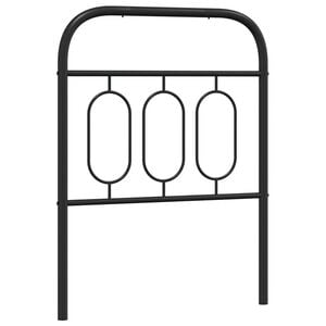 vidaXL Testiera di Ricambio in Metallo Nero 75 cm