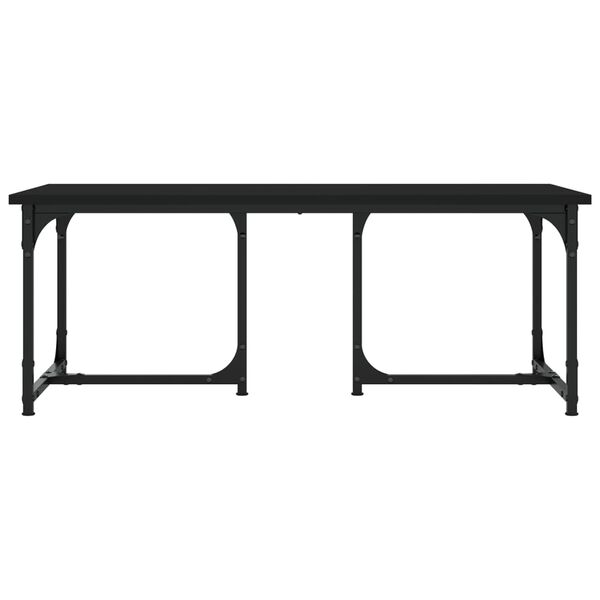vidaXL Tavolino da Salotto Nero 90x50x35 cm in Legno Multistrato