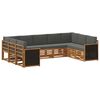 vidaXL Set divani Legno di Acacia Massello