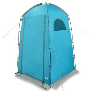 vidaXL Tenda da Doccia Blu Impermeabile
