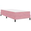 vidaXL Letto a molle con materasso Rosa 80 x 200 cm Tessuto