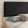 vidaXL Letto con Testiera Rivestita Nero 180 x 200 cm Pino massello