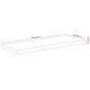 vidaXL Piano Tavolo 90x40x2,5 cm Rettangolare Legno Acacia Bordi Vivi
