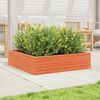 vidaXL Fioriera Giardino Marrone Cera 90x90x23 cm Legno Massello Pino