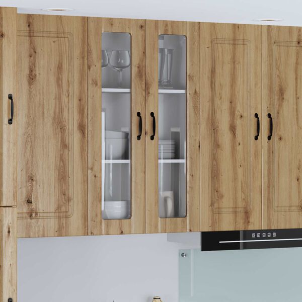 vidaXL Pensile cucina con porta Rovere artigianale 60 x 31 x 100 cm