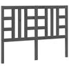 vidaXL Testiera per Letto Grigia 141x4x100cm in Legno Massello di Pino