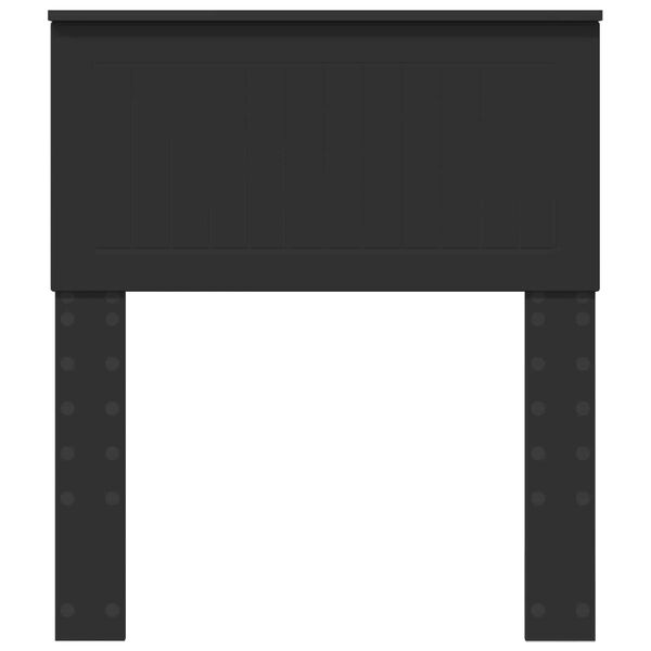 vidaXL Testiera Rovere Nero 75 cm Legno multistrato