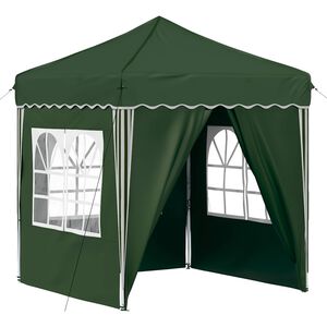 vidaXL Tenda per feste a pop-up Verde 195 x 195 x 245 cm