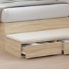 vidaXL Cassetti per letto Rovere Sonoma 100 x 36,5 x 16,5 cm