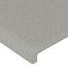 vidaXL Giroletto a Molle con Materasso Grigio Chiaro180x200 cm Tessuto