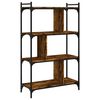 vidaXL Libreria Rovere Fumo 4 Ripiani 76x32x123 cm Legno Multistrato