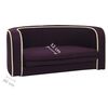 vidaXL Divano Cani Pieghevole Bordeaux 73x67x26cmCuscino Lino Lavabile
