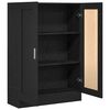 vidaXL Armadio per Libri Rovere Nero 82,5 x 30,5 x 115 cm