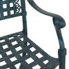 vidaXL Sedia da Giardino 2 pcs Verde 55 x 56.5 x 91cm Alluminio