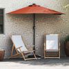 vidaXL Ombrello da giardino Terracotta 294 x 150 x 223 cm