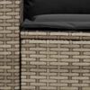 vidaXL Set Divani da Giardino 4 pz con Cuscini a Forma di L Polyrattan