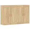 vidaXL Armadietti a Parete 2 pz Rovere Sonoma in Legno Multistrato