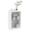 vidaXL Credenza con Luci LED Bianca 60,5x37x100 cm