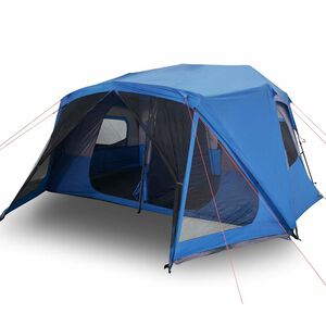 vidaXL Tenda Campeggio 10 Persone Blu Rilascio Rapido Impermeabile
