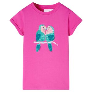 vidaXL Maglietta da Bambina Rosa Scuro 104