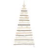 vidaXL Albero di Natale Naturale 150 cm legno massiccio di frassino
