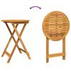vidaXL Set Bistro da Giardino 3 pcs Marrone legno massello di acacia