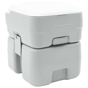vidaXL Toilette da Campeggio Grigio 41.5 x 36.5 x 42 cm