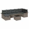 vidaXL Set Divano da Giardino 8 pz Poly Rattan