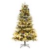 vidaXL Albero di Natale Preilluminato con Pigne Verde 225 cm PVC e PE
